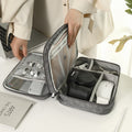 Layered Travel Cable Organizer