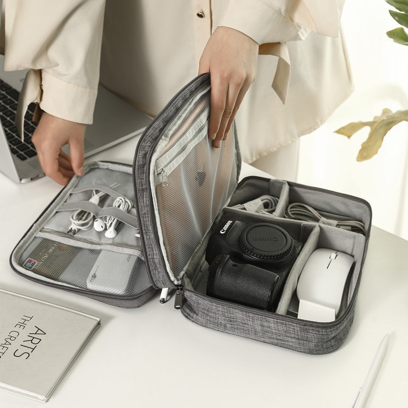 Layered Travel Cable Organizer