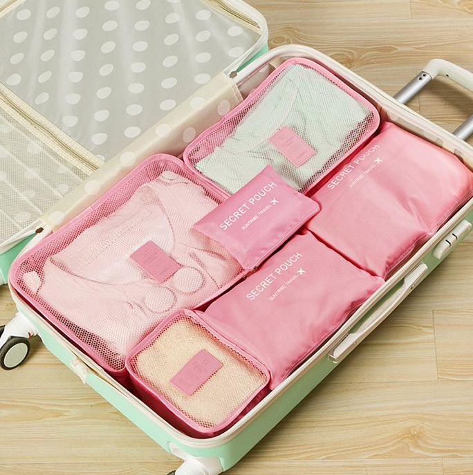 Six-Piece Travel Packing Organizer Set